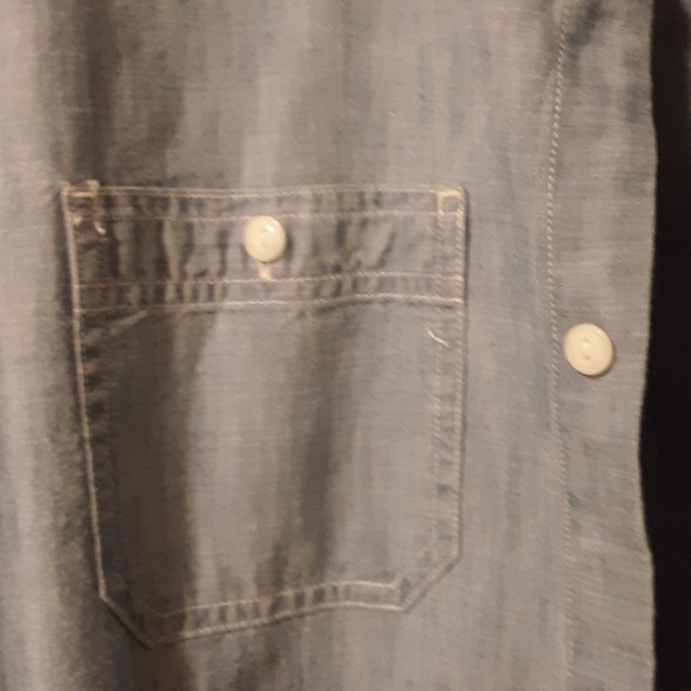 Men's shirt M 100% cotton denim - Picture 4 of 6